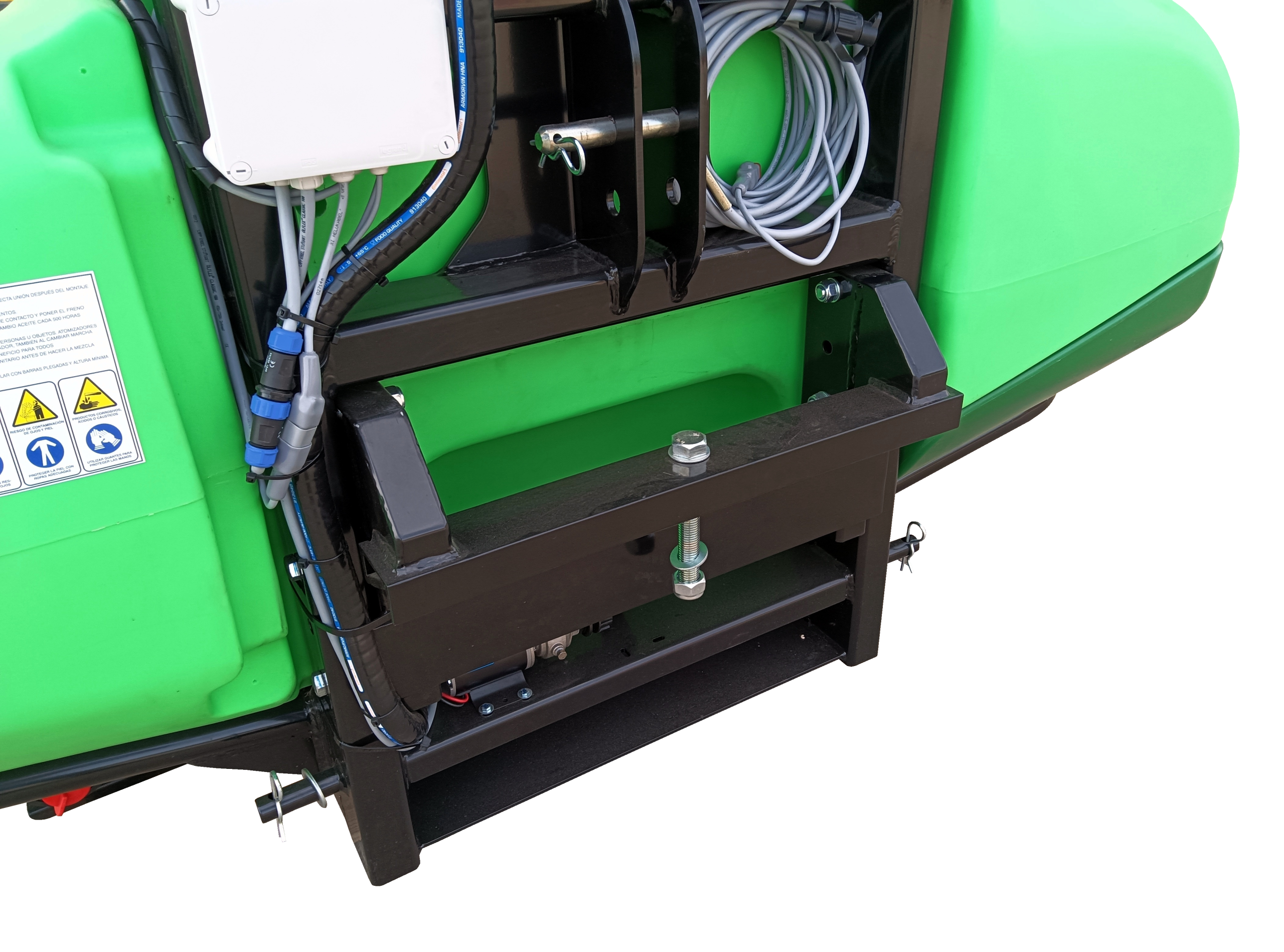 Front counterweight hitch (Only for 1100 L and 1200 L tanks)