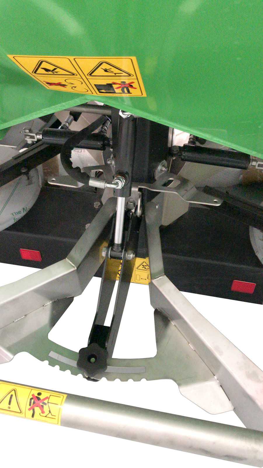 Hydraulischer zentraler Spreizbegrenzer aus Edelstahl.