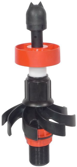 Mélangeur de poudre dans la bouche du réservoir