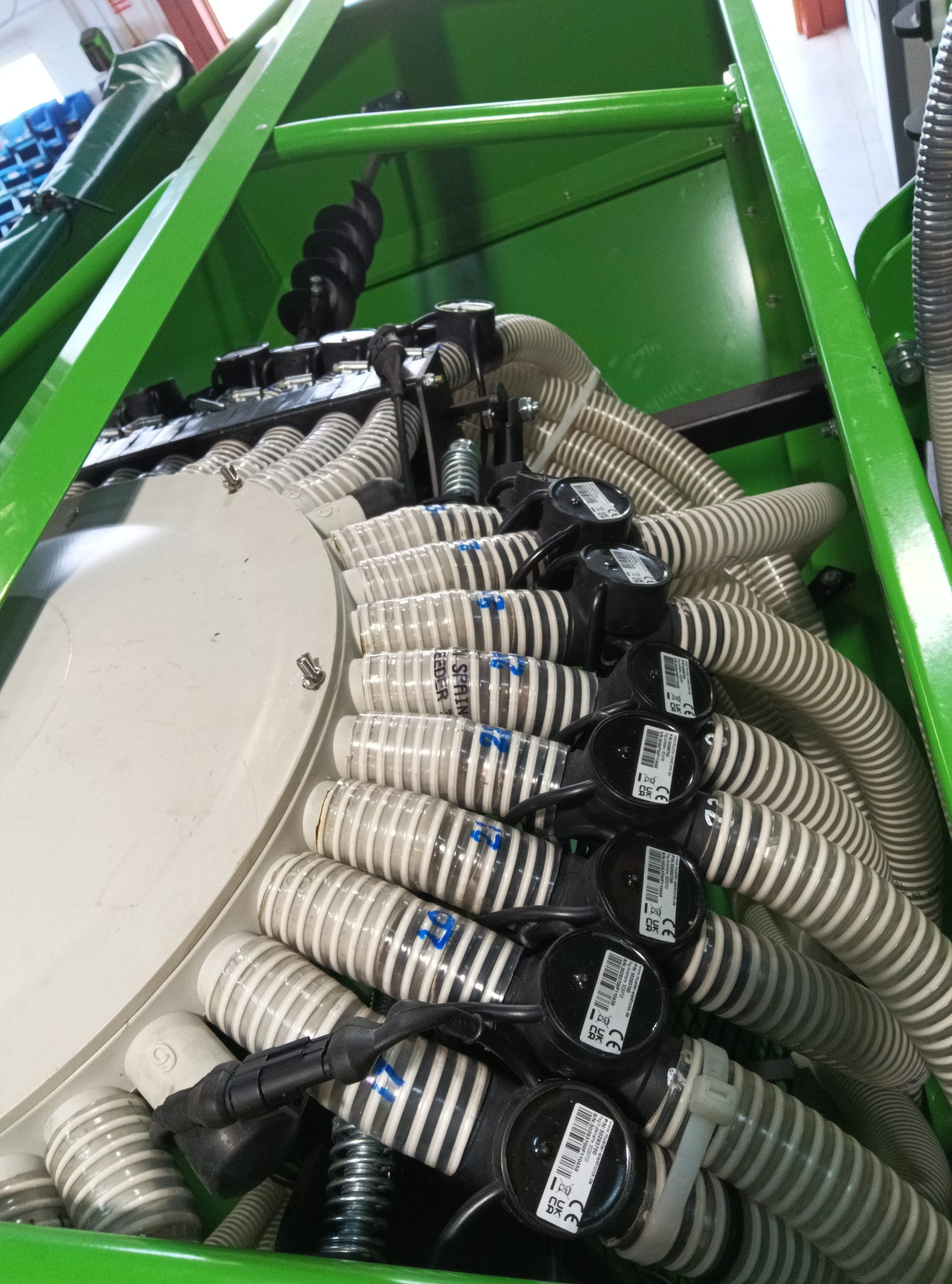 Seed tube lock sensor