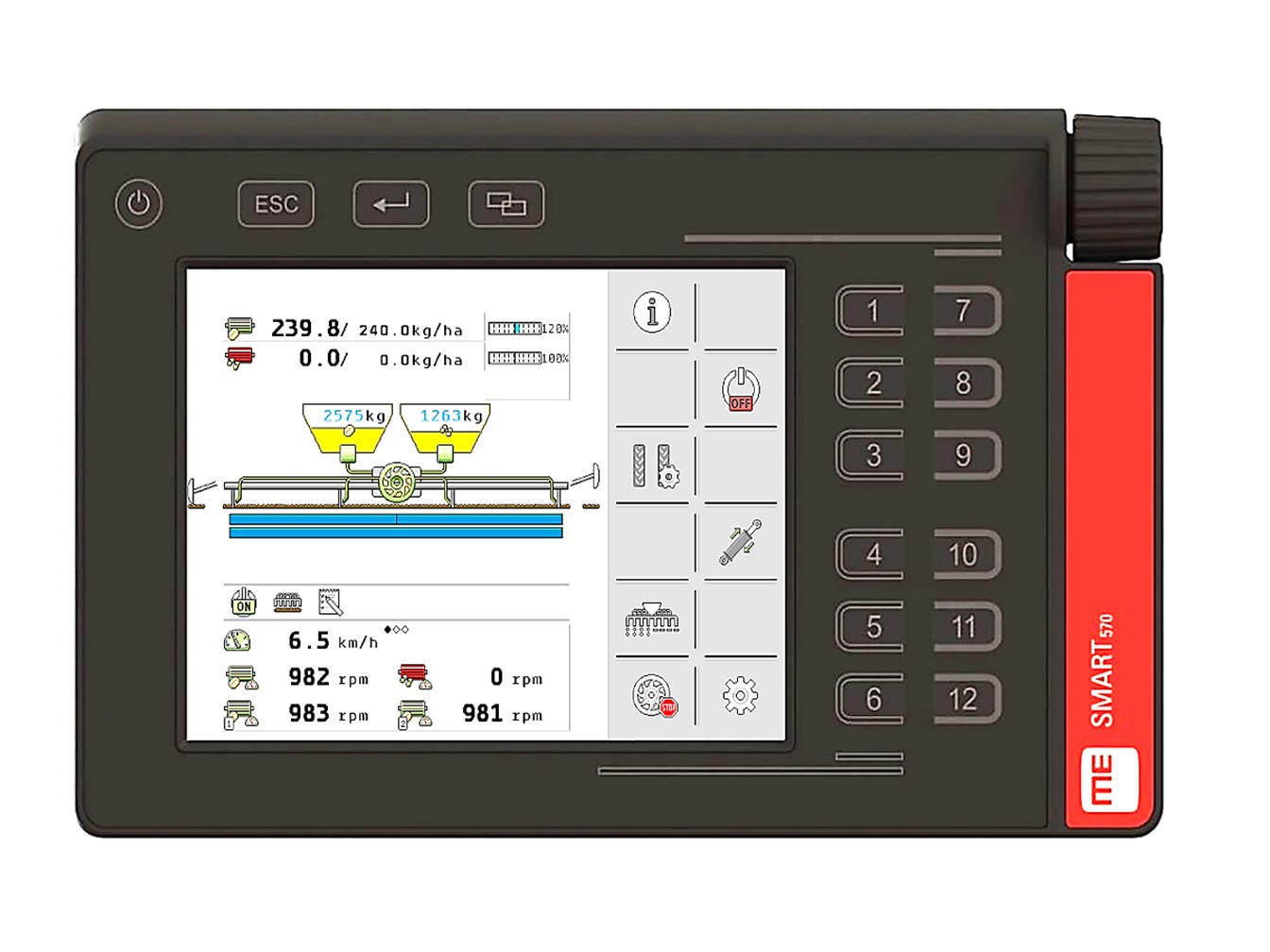 Virtual tractor terminal without ISOBUS connection